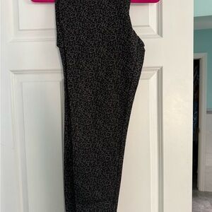 LOFT Black Patterned Leggings
